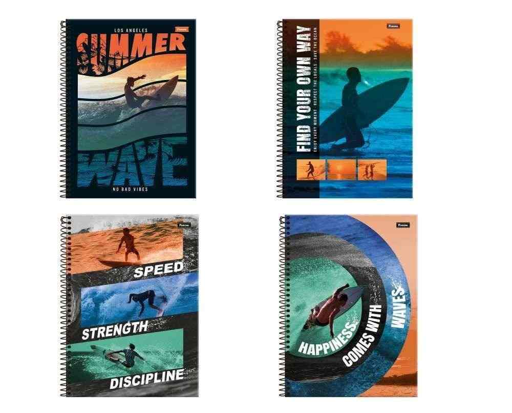 CADERNO 10X1 FREE WAVE